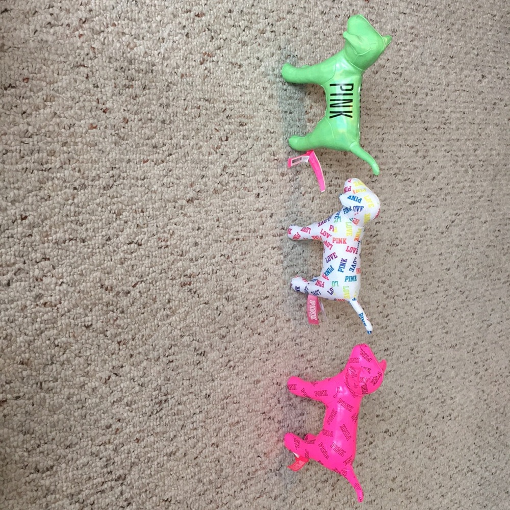 PINK plush dogs